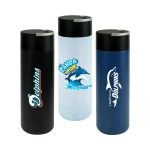 Double Wall SS Bottles, Twist-off Lid with Phone Holder 600ml - Image 2
