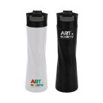Double Wall SS Bottles Slim Waist Design Flip top Lid 500ml - Image 2