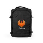 Travel Backpacks in Black Polyester Material - Image 2