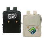 Cotton Backpacks with Zipper Closure - Image 2