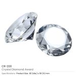 Crystal Diamond Awards Paperweight Style - Image 3