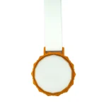 Glass Medals with Metal Frame, 3cm White Ribbon with Box - Image 9