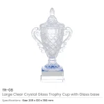 Large Crystal Glass Trophy Cup with Chocolate Gift Edition in Luxury Box - Image 7
