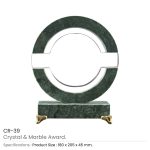 Round Crystal and Marble Awards in Hardboard Box - Image 3
