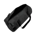 Duffle Gym Bags with Zipper Closure in Black Polyester Material - Image 6