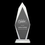 Flame Shaped Crystal Awards with Glass base & Box - Image 2