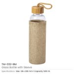 Glass Bottle with Sleeve - Image 4