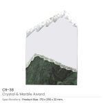 Mountain Shaped Crystal & Marble Awards in the Box - Image 3