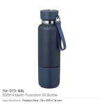 Multi-function SS Bottles, Double Wall, Base Cup, Lanyard, 500ml - Image 14
