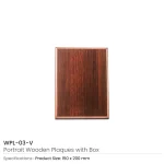 Portrait Wooden Plaques with Stand and Presentation Box - Image 10