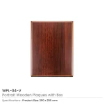 Portrait Wooden Plaques with Stand and Presentation Box - Image 9
