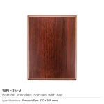 Portrait Wooden Plaques with Stand and Presentation Box - Image 8