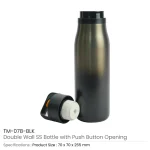 Double Wall Stainless Steel Bottles with Push Button – 500 ml - Image 3