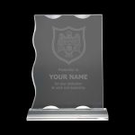 Rectangle Crystal Awards with Glass base & Box - Image 2