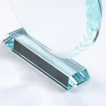 Round Clear Crystal Awards with Engraved Leaves in Premium Box - Image 5