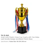 Small Cup Trophy with Removable Ribbon Attached to Both Handles - Image 6