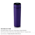 Smart Temperature LED Display Bottles in Soft Touch Finish - 500ml - Image 8