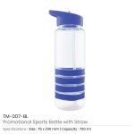 Water Bottle with Straw - Image 5