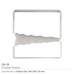 Square Crystal Awards in Fiber Hardboard Box - Image 3