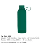 Stainless Steel Water Bottles 500ml – Double Wall, Matte, Rubber Coating - Image 11