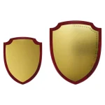 Shield Shaped Wooden Plaque with Box & Golden Aluminium Plate - Image 7